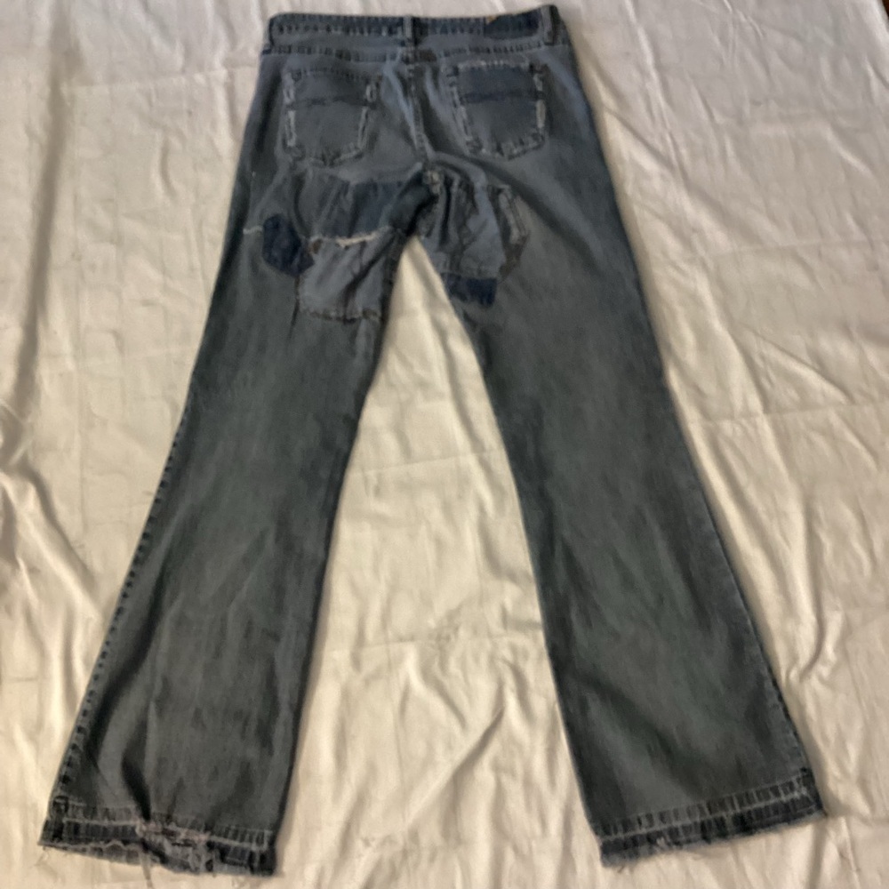 Customized Classic Vintage Flare Leg Distressed Jeans - Picture 5 of 7